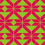 green red aztec pattern