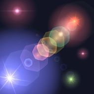 background with shining stars in space