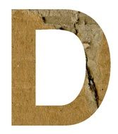 D Alphabet Letter Text