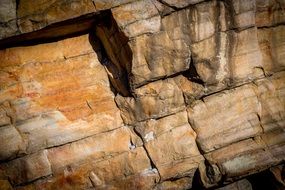 texture on the rock