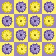 Quilt Pattern Yellow Purple