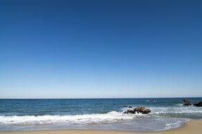 Beach Waves Background Sea