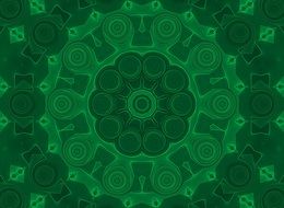 background with mystical green pattern