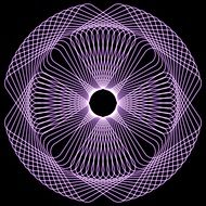 spiral pattern on black background