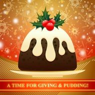 Dessert Christmas Pudding Xmas