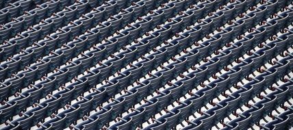 Empty Stadium Seats Abstract