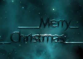 dark background with Christmas motif