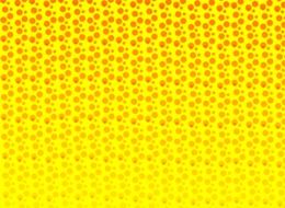 yellow background with orange dots