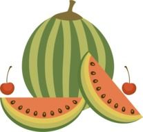Watermelon Cherries Fruits