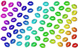 Kiss Mouth Lips Colors Screen