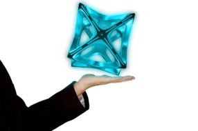 Hologram Hand Light 3D Cube