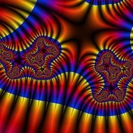 background with 3d fractal artwork