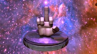 Middle Finger Fuck You 3D Hand