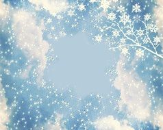 blue background with Christmas motif
