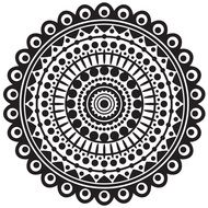 geometric pattern of mandala flower