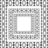 background in the form of squares with an ornament