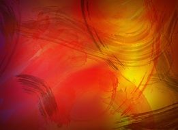 Background Grunge Orange Red
