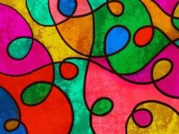 painted stained-glass panel