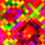 background with neon squares of different colors