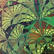 background with colorful ornamental artwork