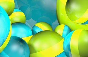 Wallpaper Balls Bead Yellow