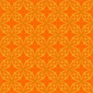 Wallpaper Orange Seamless Circle