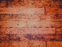 brick wall with embossed texture