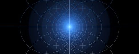 abstract drawing with circular patterns