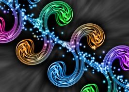 Rainbow Swirls Pattern