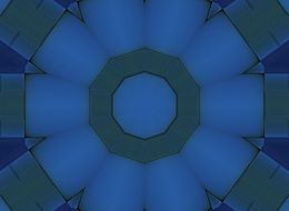 wallpaper with mystical blue pattern