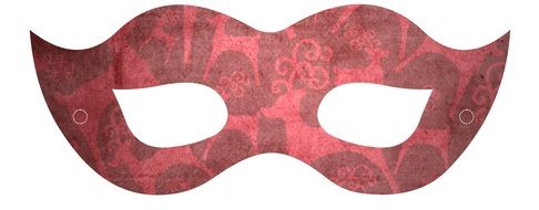 Mask Costume Eye Red Fun Party