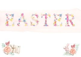 word easter on white background
