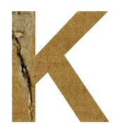 K Alphabet Letter Text
