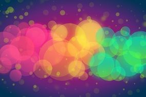 colorful splashes on a dark background