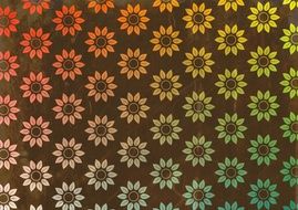 spring flowers on the wallpaper