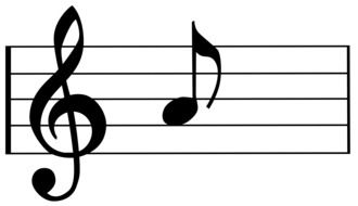 Music Sheet Png Clef Quaver