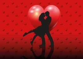 Love Heart Lovers Together