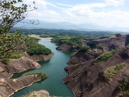 Clear Water Danxia The Scenery
