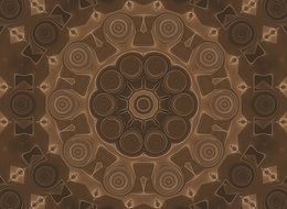 brown mystical pattern