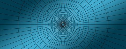 blue background with circles and lines