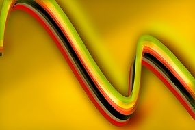 digital swinging colorful cables