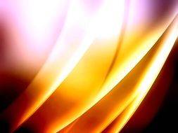 Abstract orange light beams
