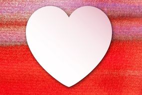Love Heart Paper Watercolor