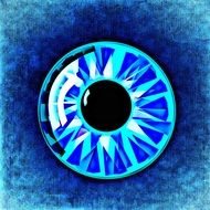 Eye Background Abstract Blue