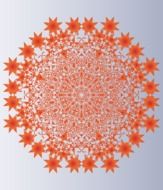 orange fractal pattern