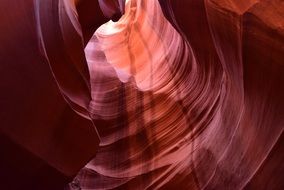 mysterious inside view of antelope canyon