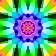 ornament rainbow pattern