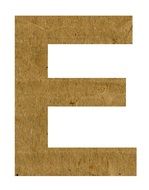 E Alphabet Letter Text