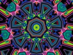 background with colorful abstract artwork