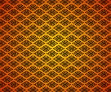 metal grid pattern on an orange background